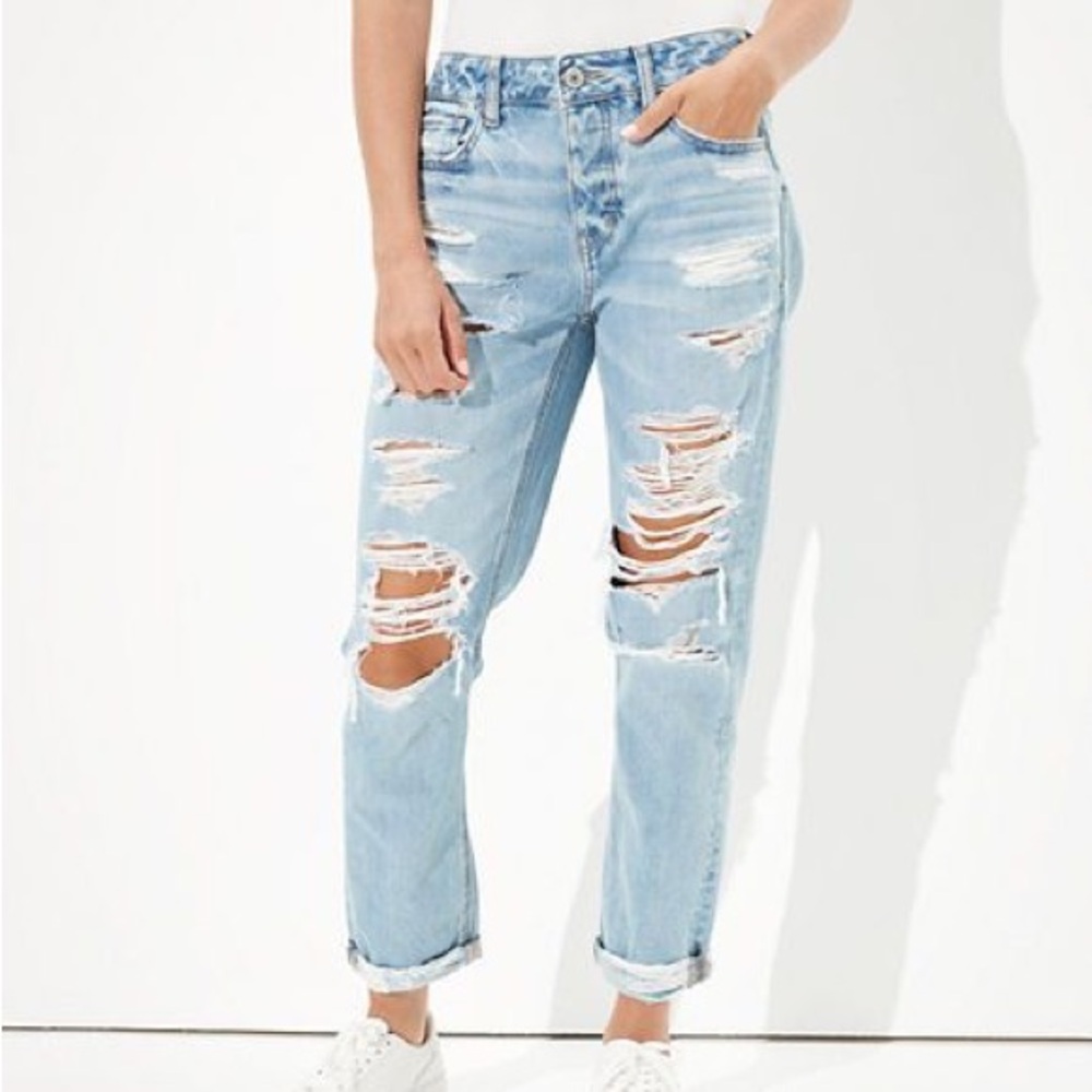 AEO AMERICAN EAGLE Distressed Women’s Jeans 20 short cotton NWT